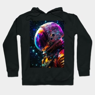 Cosmic Explorer - Side Profile Astronaut Hoodie